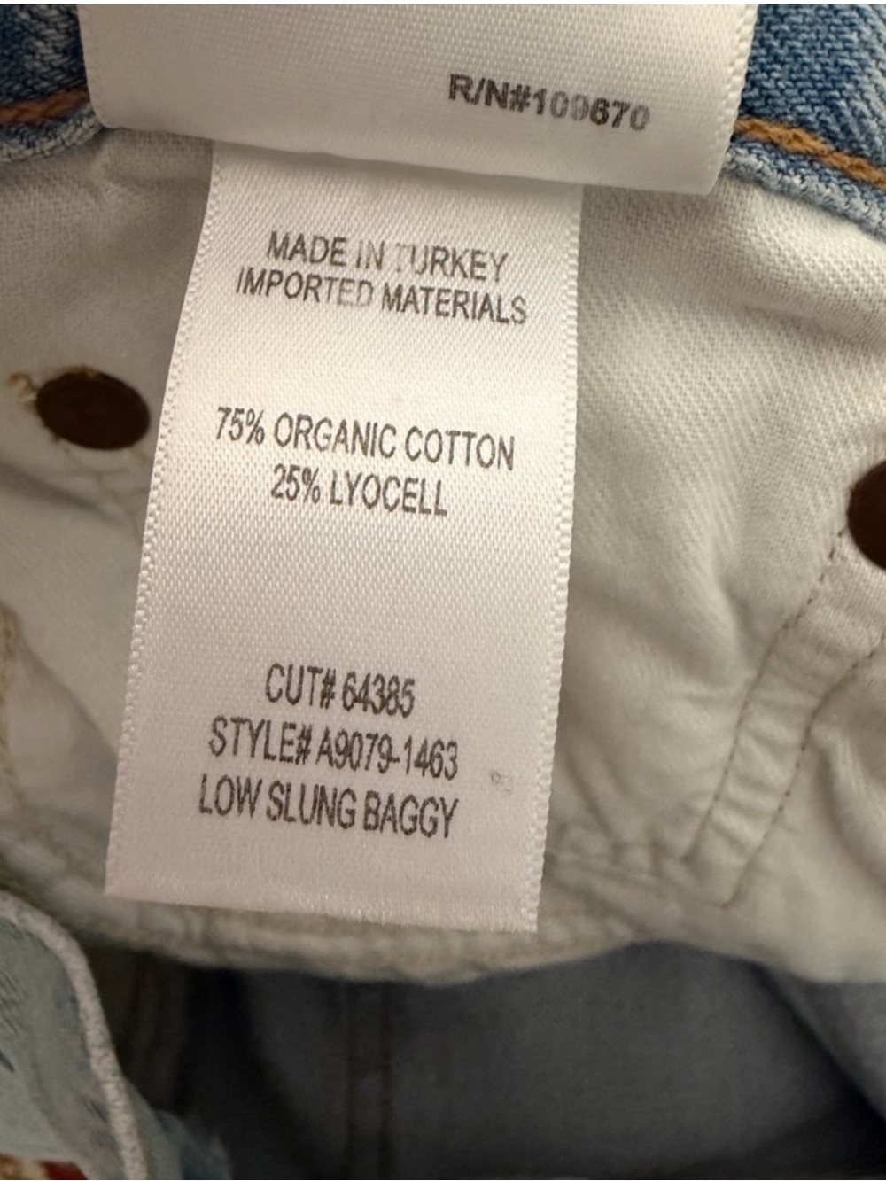 Agolde The Low Slung Baggy jeans. 👖 size 26. Color: SHAKE - Picture 8 of 9